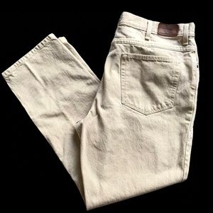 L.L. Bean Men's Classic Fit Light Khaki Jeans 38x30"